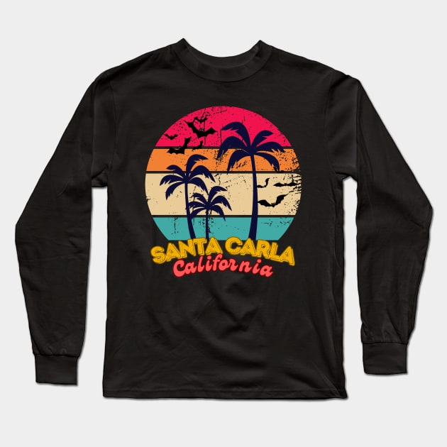 Santa Carla California Long Sleeve T-Shirt by Eighties Flick Flashback